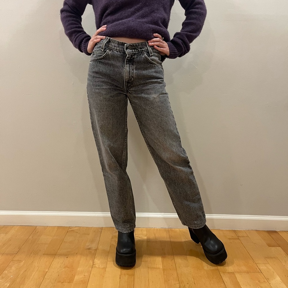 Vintage Orange Tab Levi’s 550 Jeans Women 90s Relaxed Straight Leg High Waist